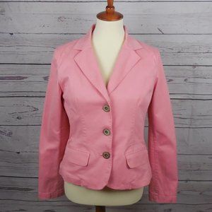 Talbots Stretch Pink Blazer Size 8